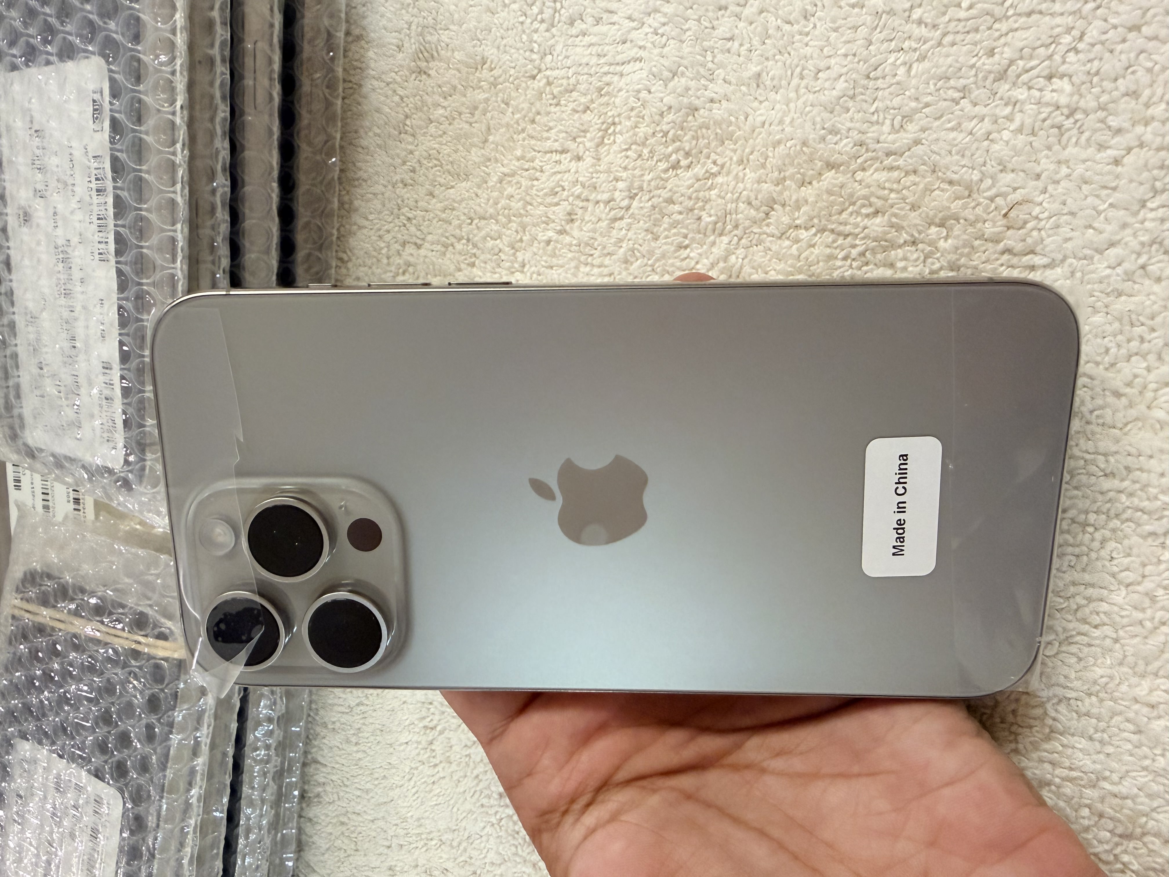 Fresh imported iPhone 15 Pro Max 256GB Natural Titanium (PTA Approved)