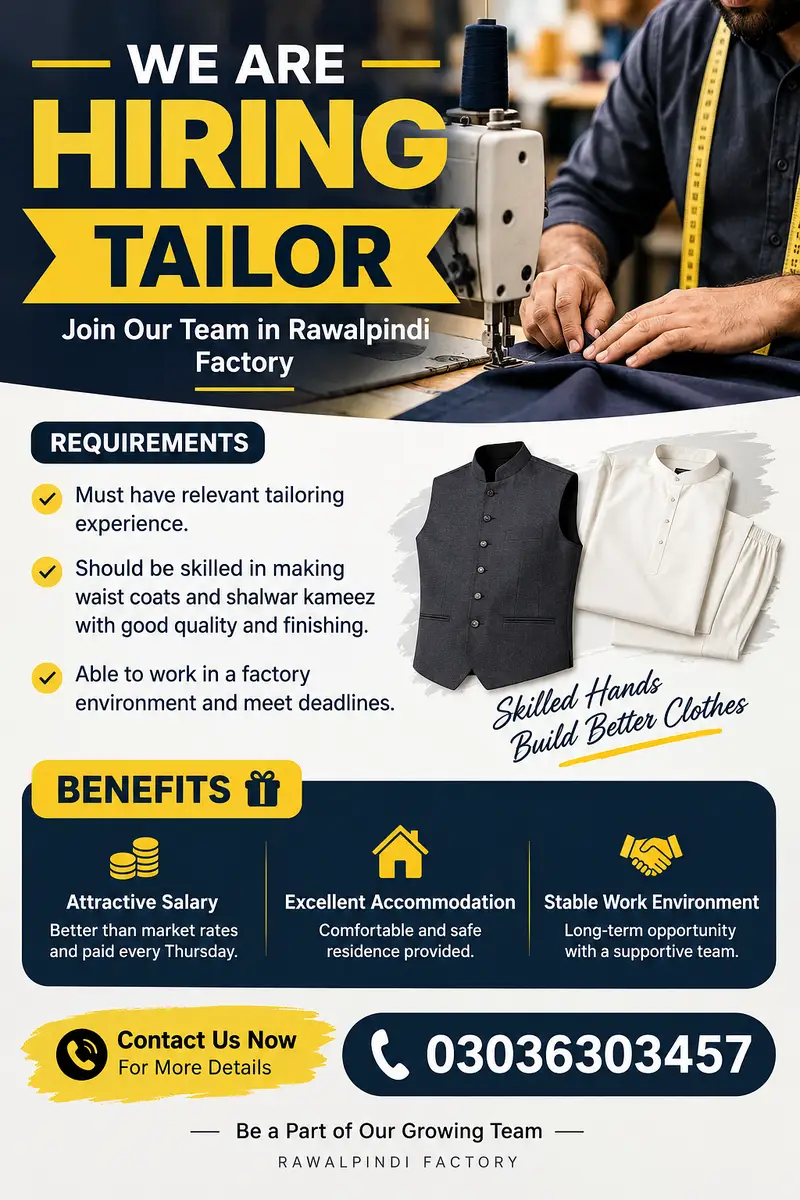 Tailor Hiring