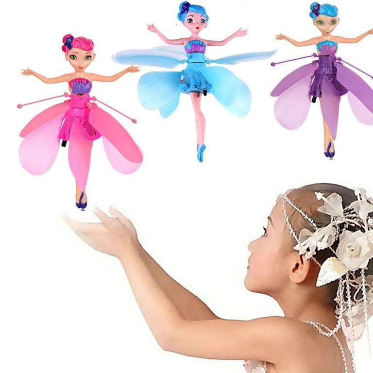 Gesture Sensing Flying Pixie Doll for Girls USB